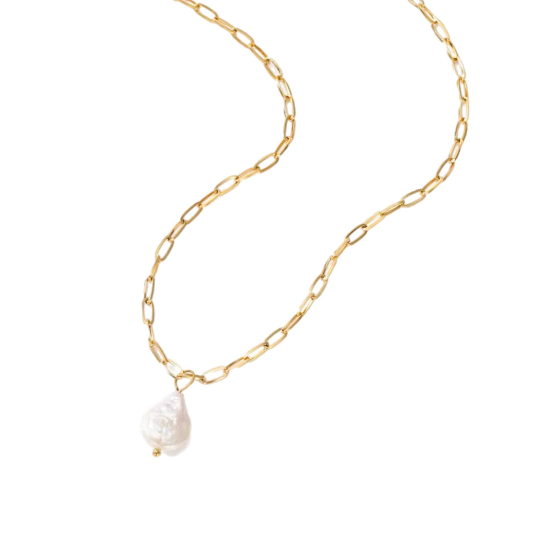 Bali Pearl Drop Necklace