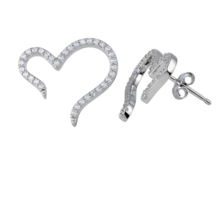 Two Hearts Earrings