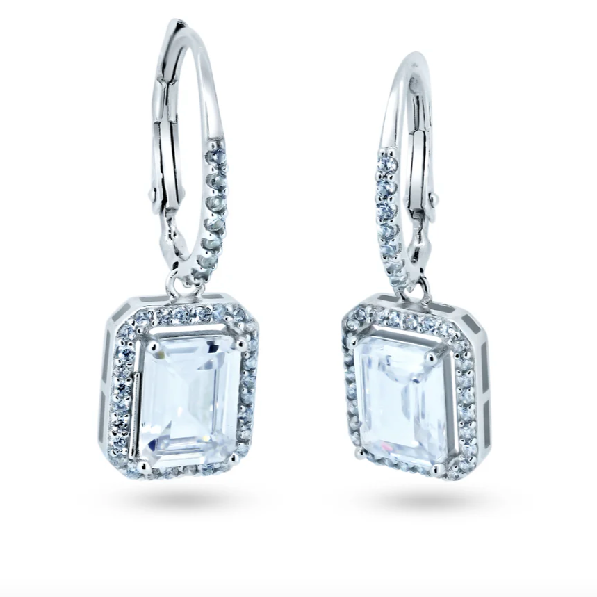 Evalyn Emerald Cut Earrings