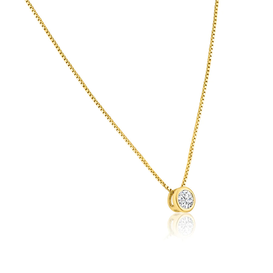 Harra Round Solitaire Necklace