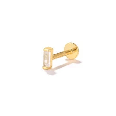 Maya Baguette Flat Back Earring