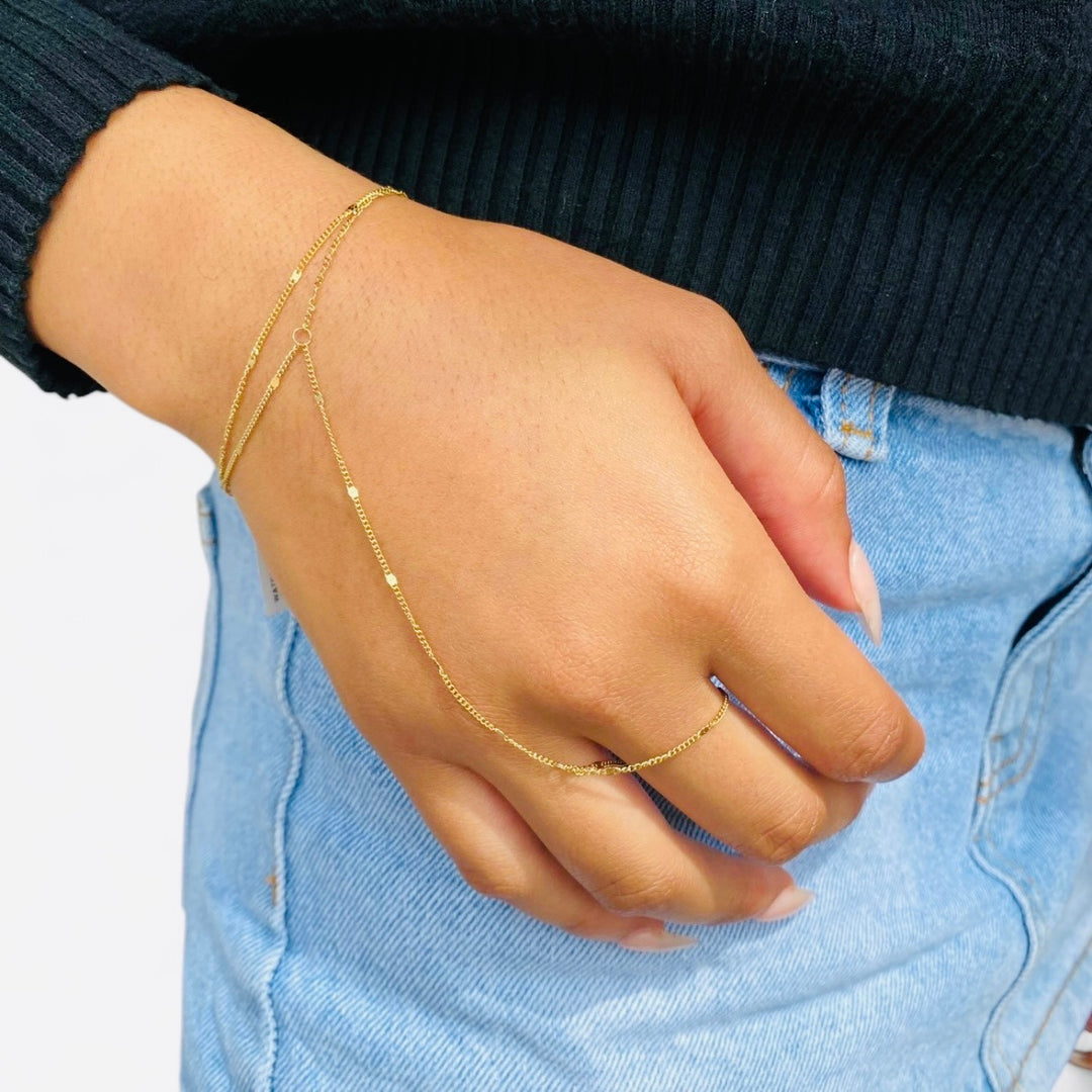 Benni Double Bracelet Hand Chain