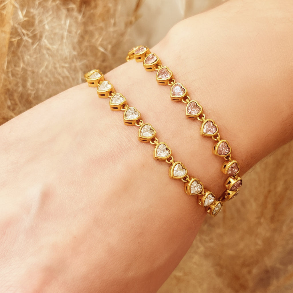Elli Heart Tennis Bracelet