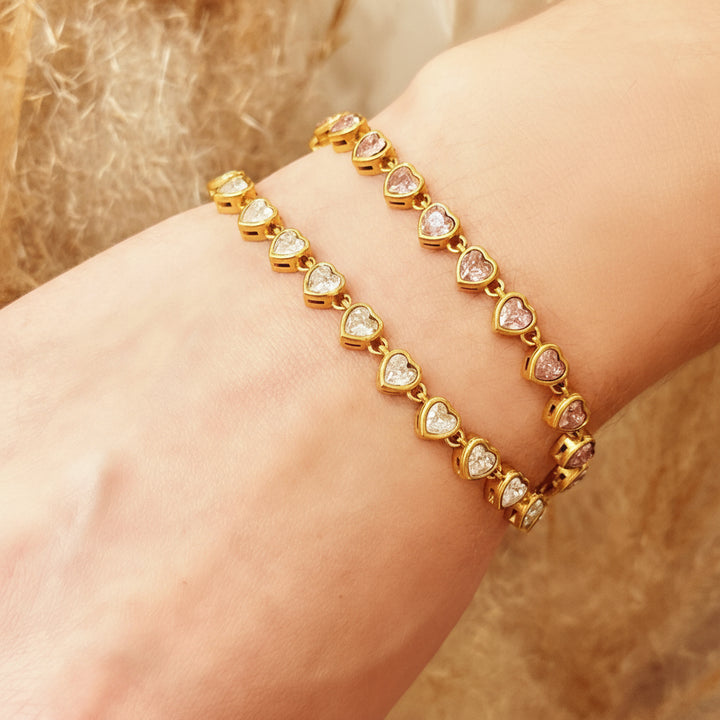 Elli Heart Tennis Bracelet