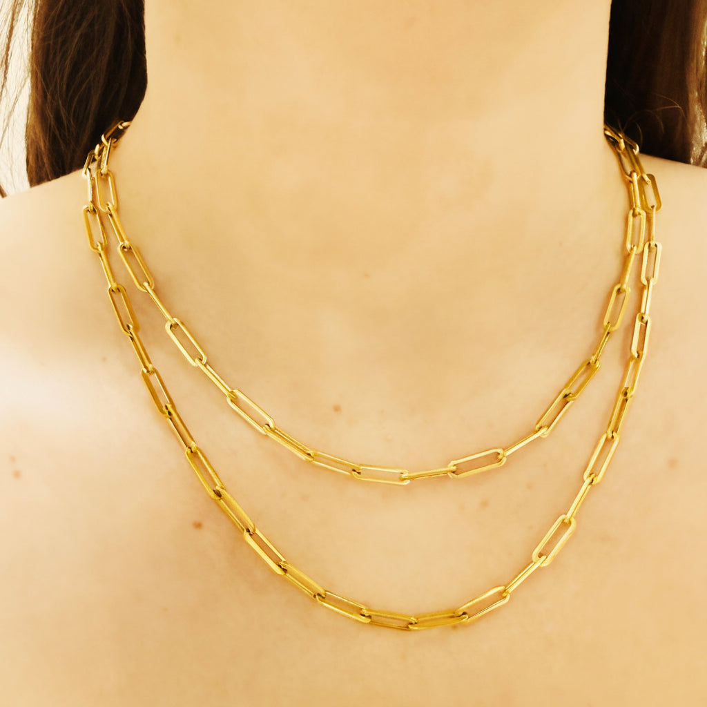 Newport Coast Paper Clip Necklace