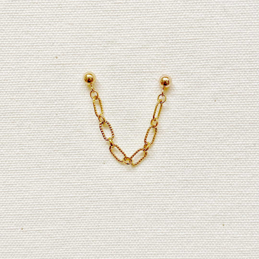 Alan Chain Connector Earring