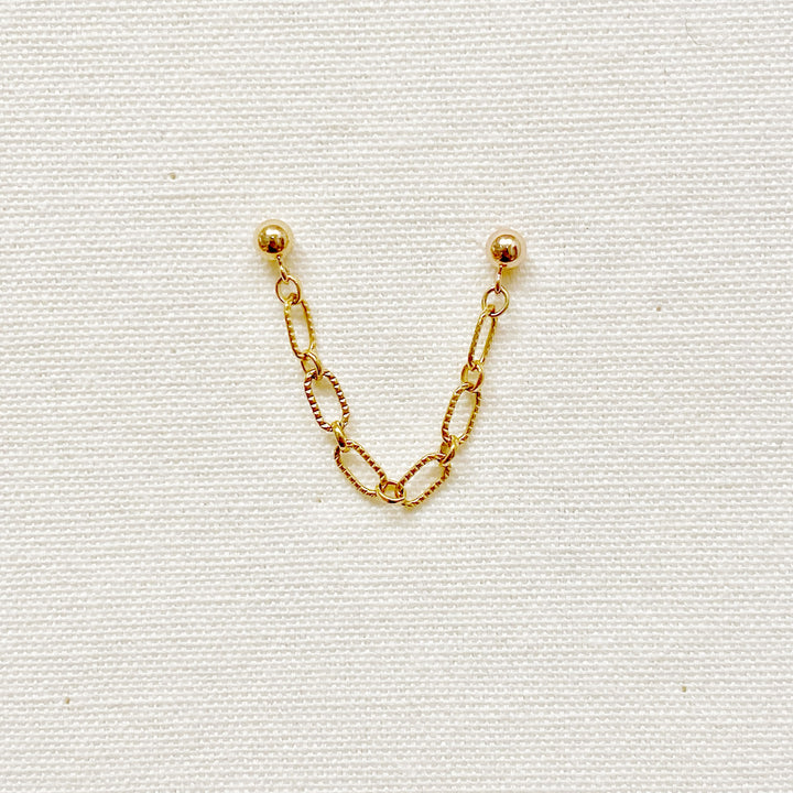 Alan Chain Connector Earring