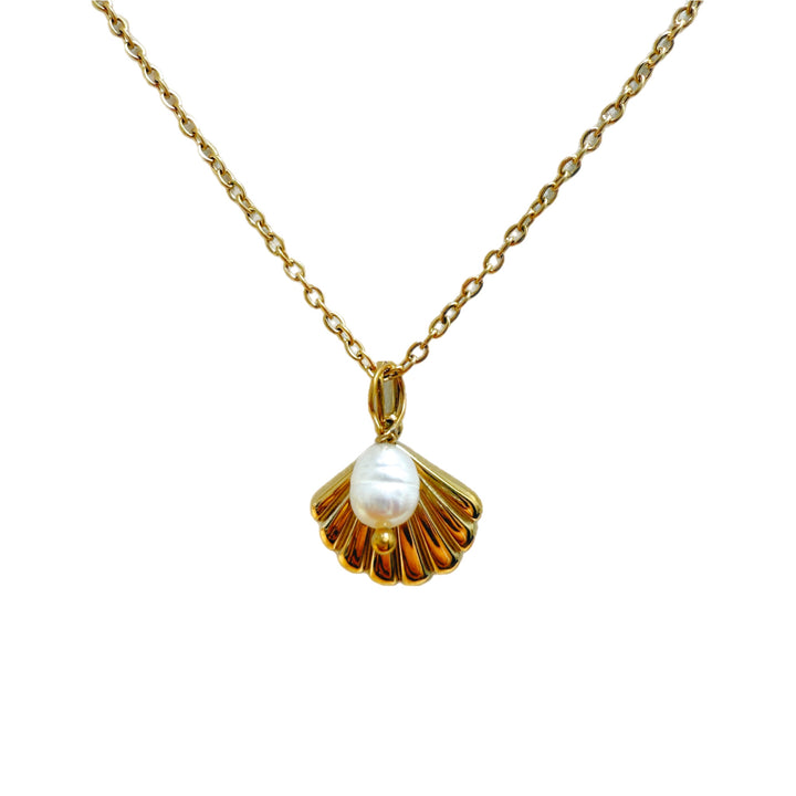 Coquillage and Pearl Necklace