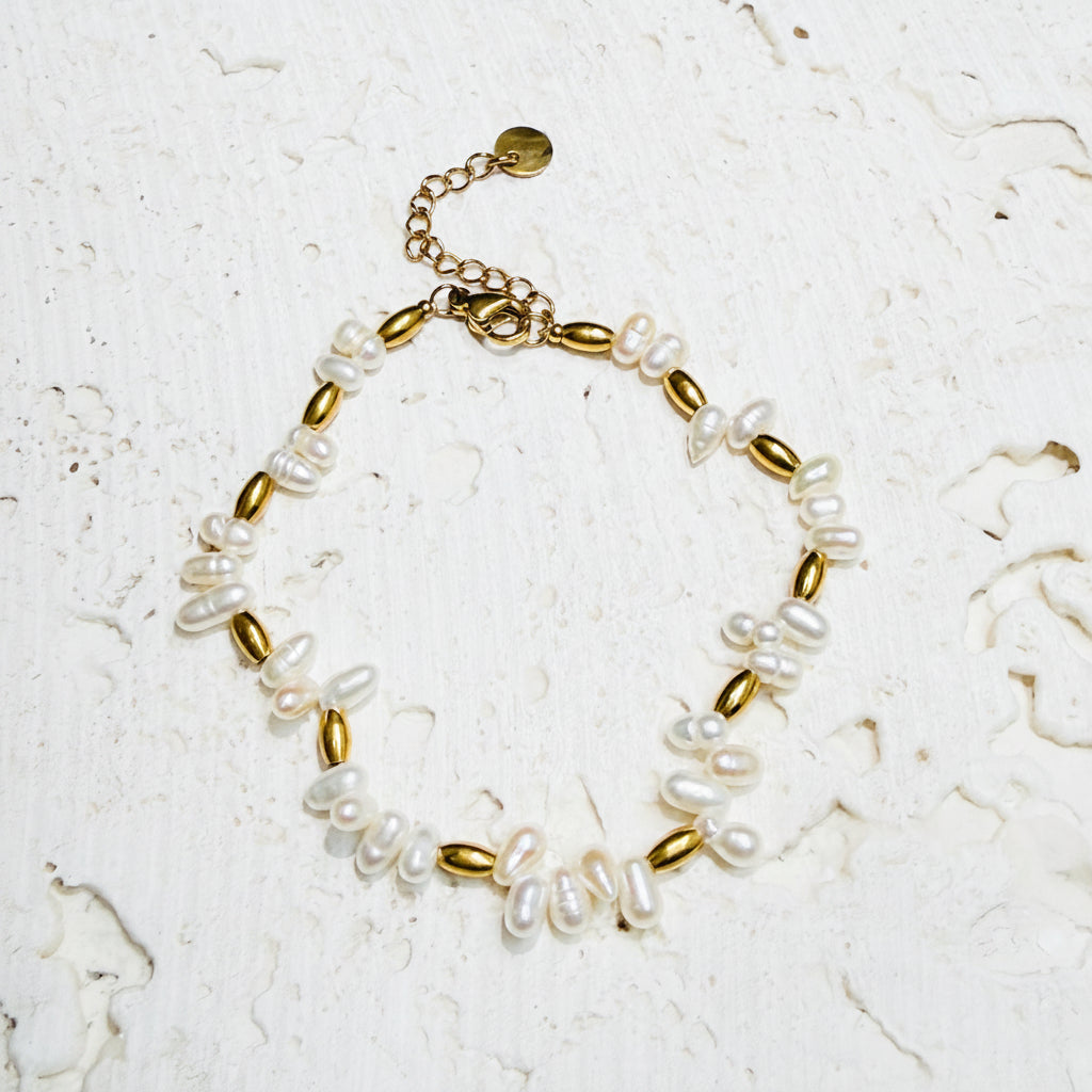 Evie Pearl Cluster Bracelet