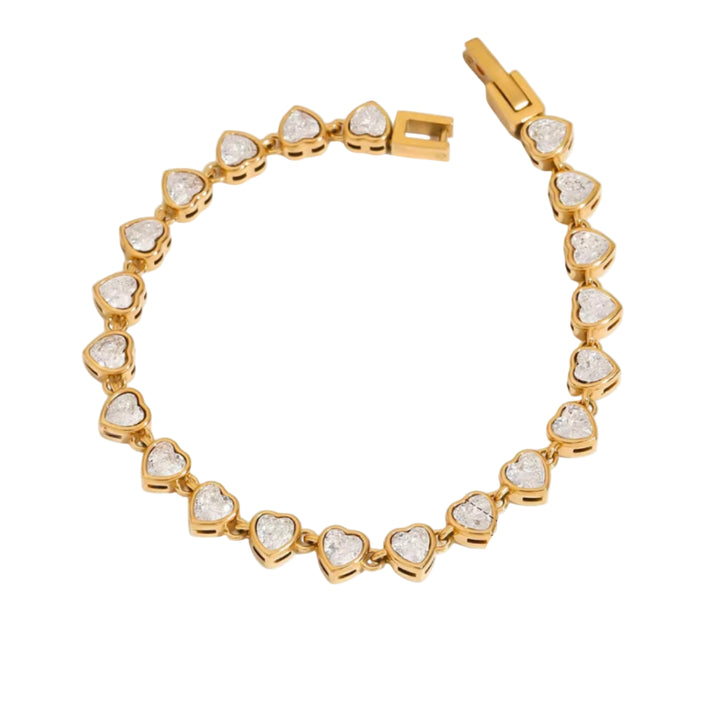 Elli Heart Tennis Bracelet