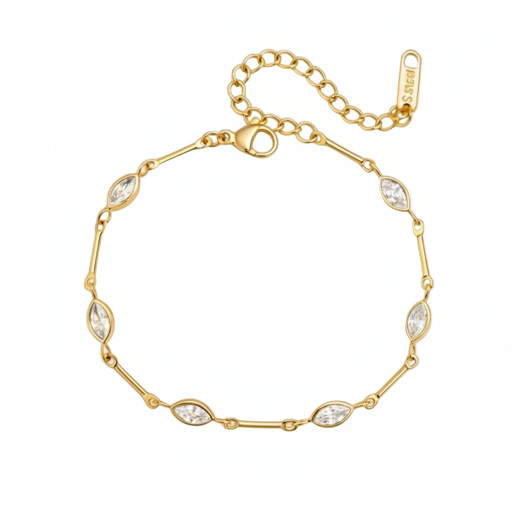 Ferrina Marquise Station Bracelet