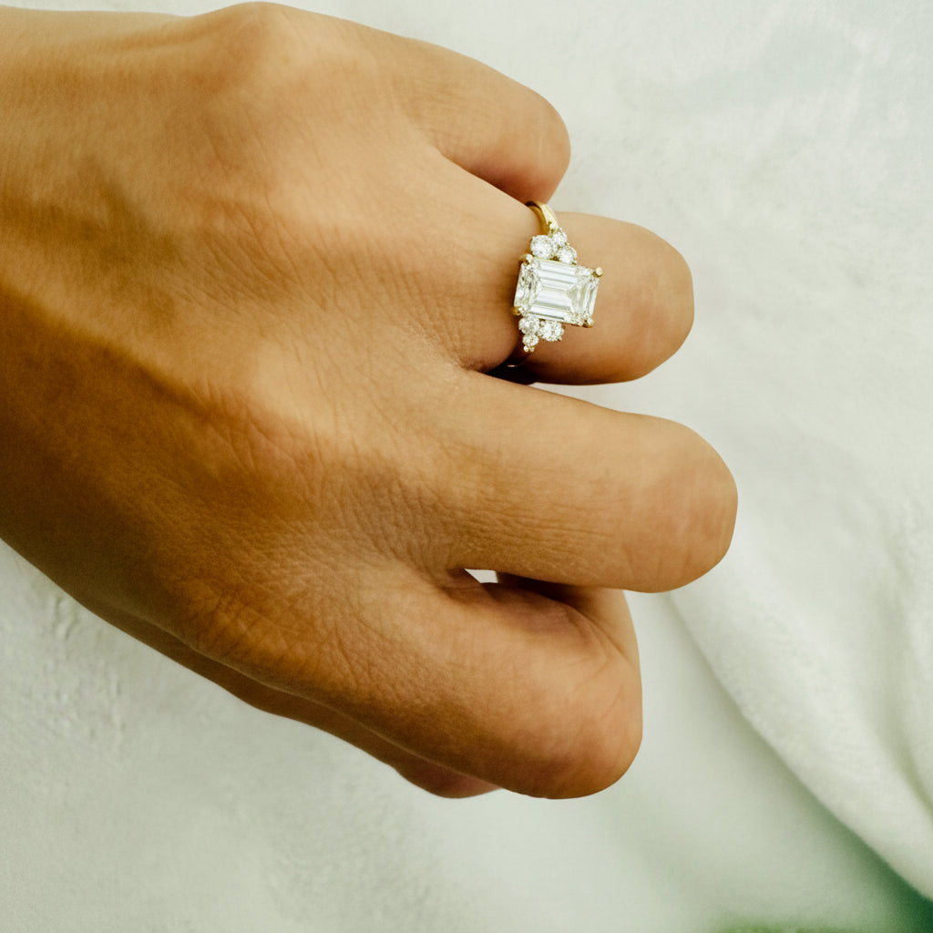 Callie Emerald LBG Diamond Ring