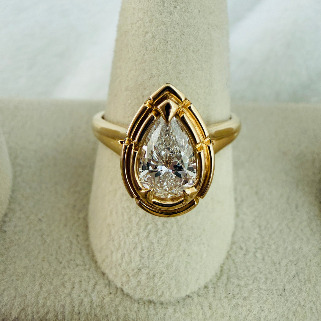 Camila Pear Shape 1CT LBG Diamond Ring