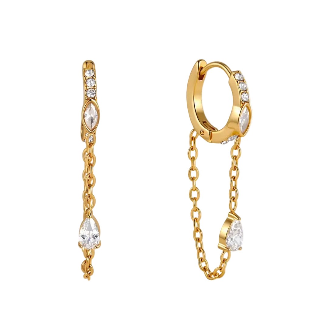 Poppy Drop Hoops