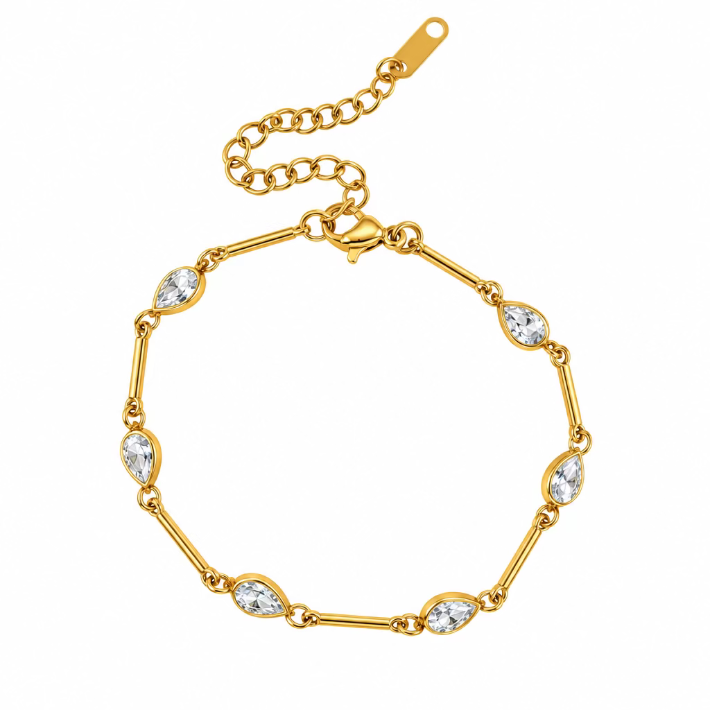 Ferrina Pear Station Bracelet