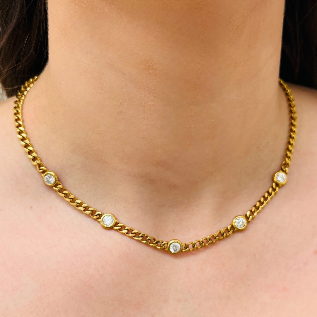 Zoe Curb Chain Necklace