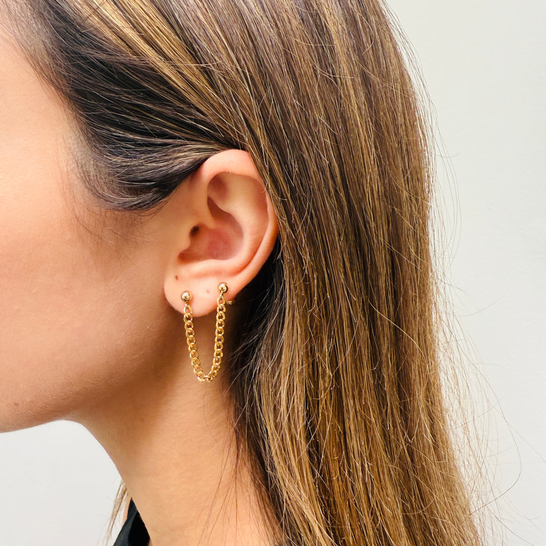 Arie Chain Connector Earring