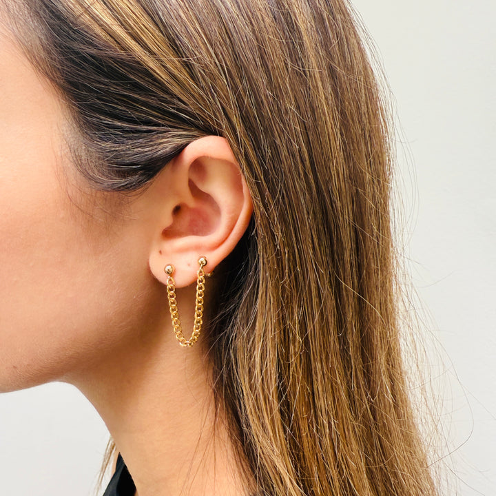 Arie Chain Connector Earring