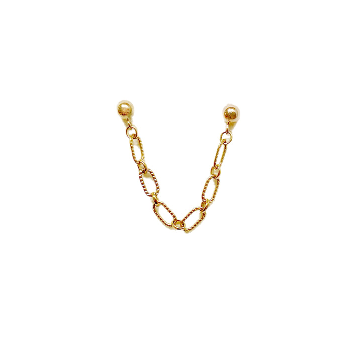 Alan Chain Connector Earring
