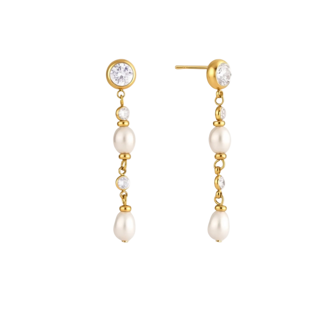 Josie Drop Pearl Earrings