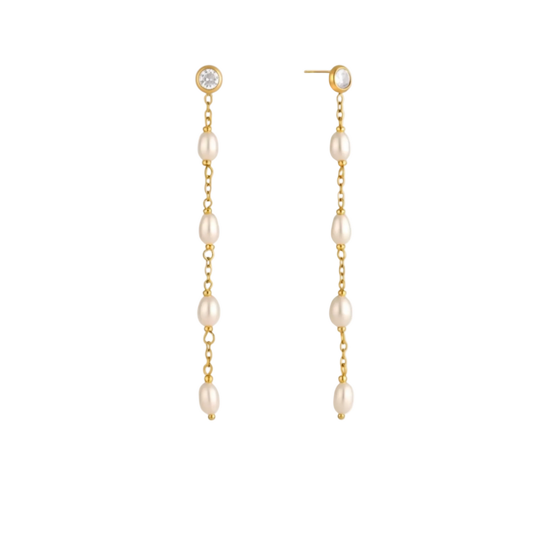 Josephine Drop Pearl Earrings