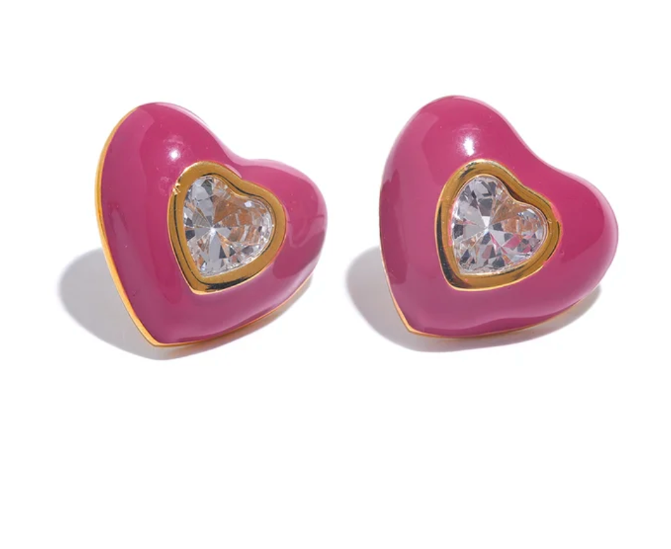 Candy Heart Earrings