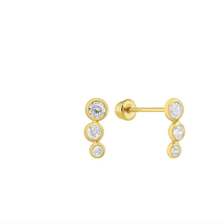 14K Ball Back Earrings