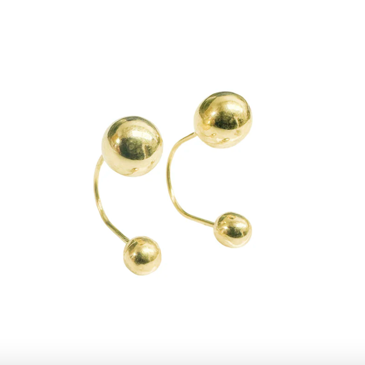 14K Ball Back Earrings