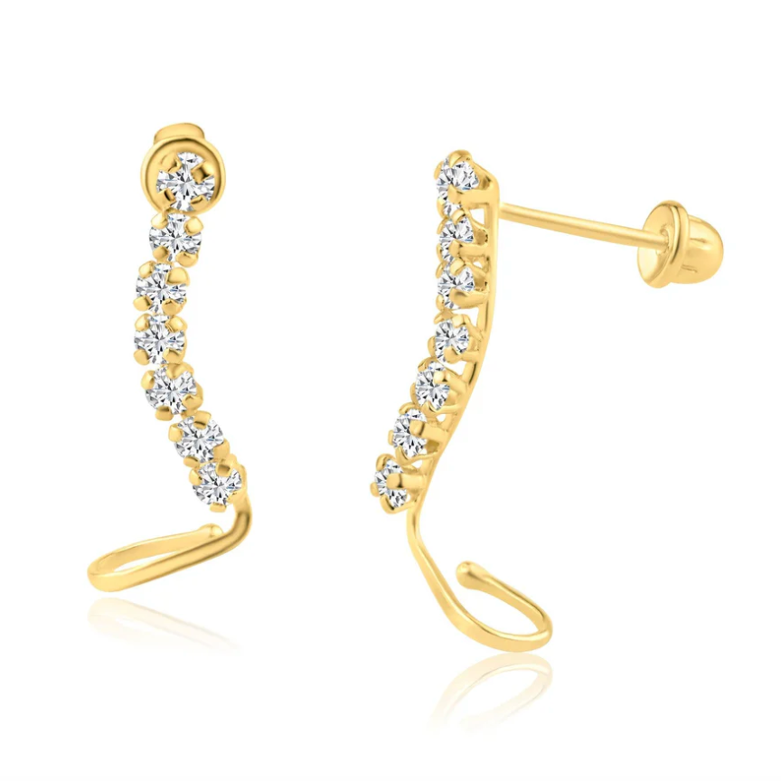 14K Ball Back Earrings