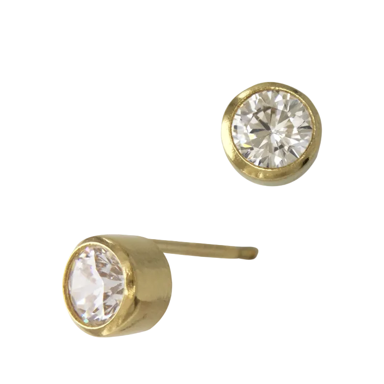 Ashton solitaire GF Earrings