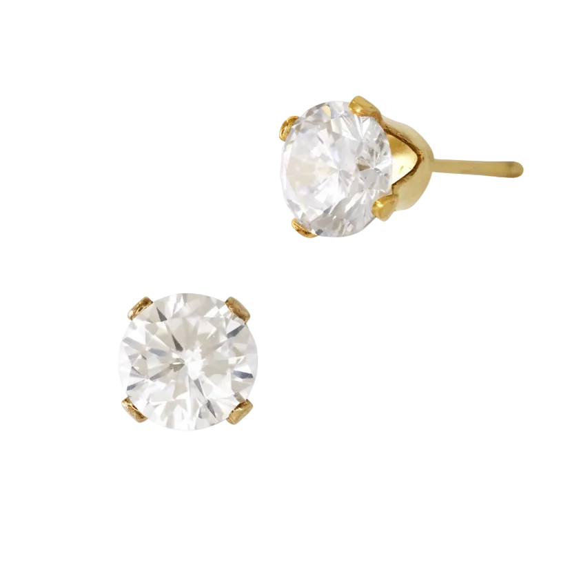 Maya solitaire GF Earrings