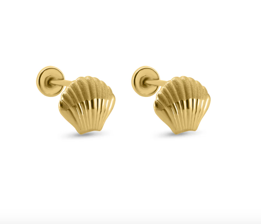 14K Ball Back Earrings