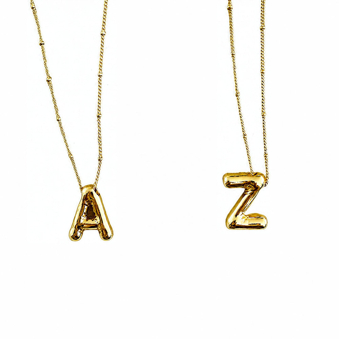 Bubble Initial Necklace