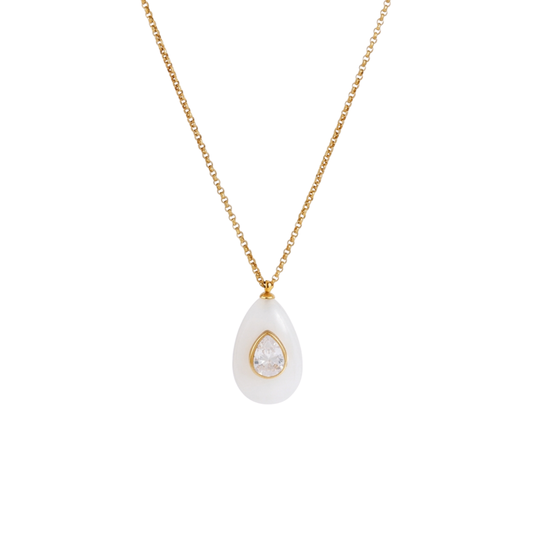 Marigold White Necklace