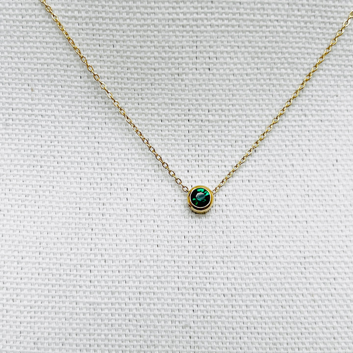 Lara Adjustable Chain w/ Birthstone Charm