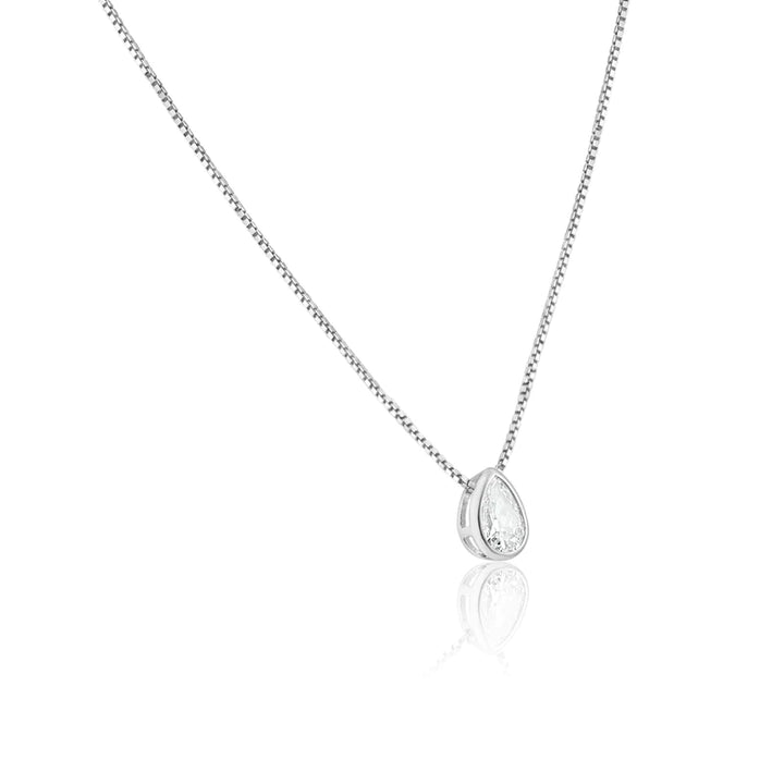Harra Drop Necklace Silver