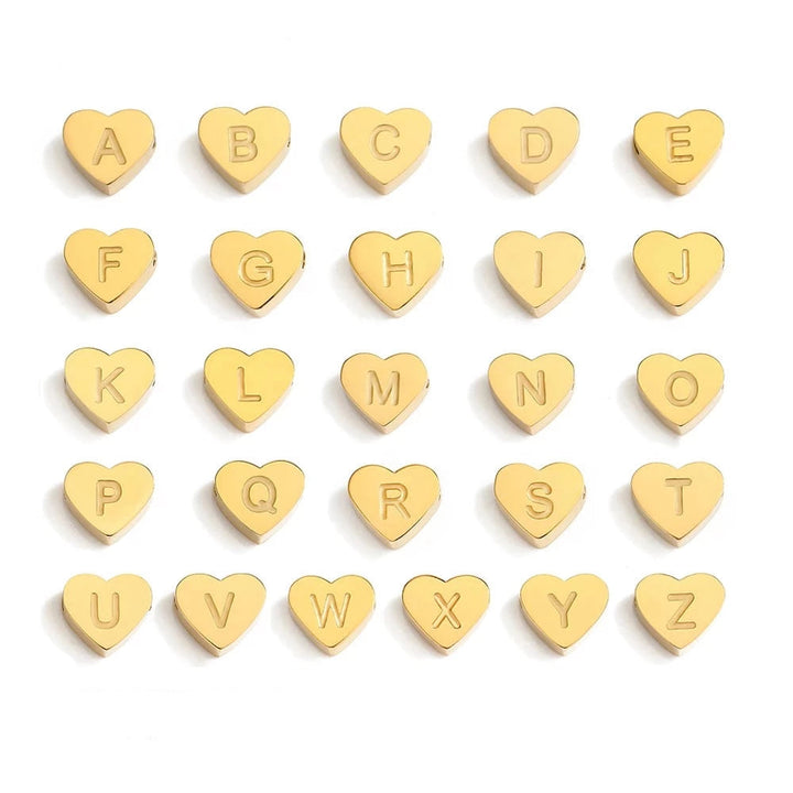 Lara Heart Initial Necklace