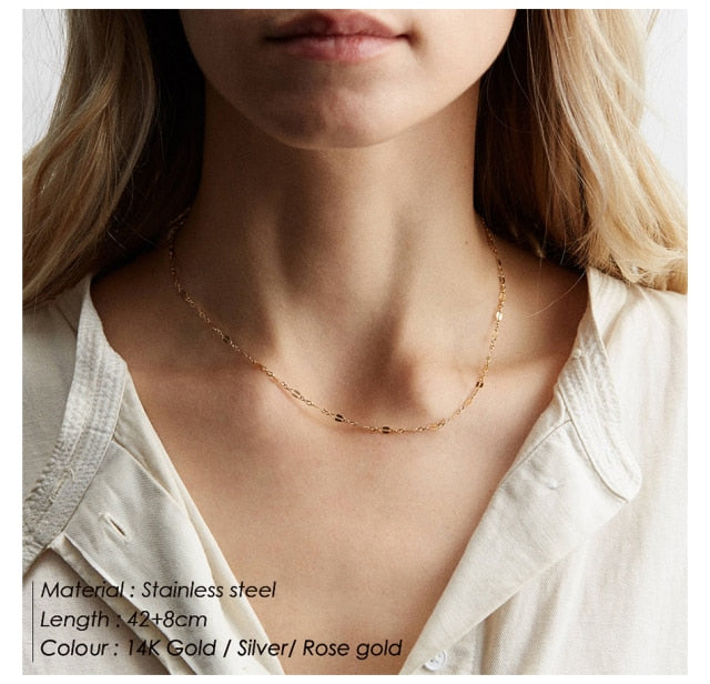 Malibu Mirror Chain Necklace